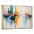Toile avec cadre flottant or