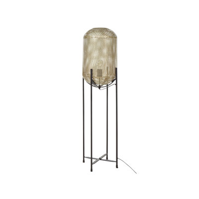 Ahl 107cm Black Column Floor Lamp