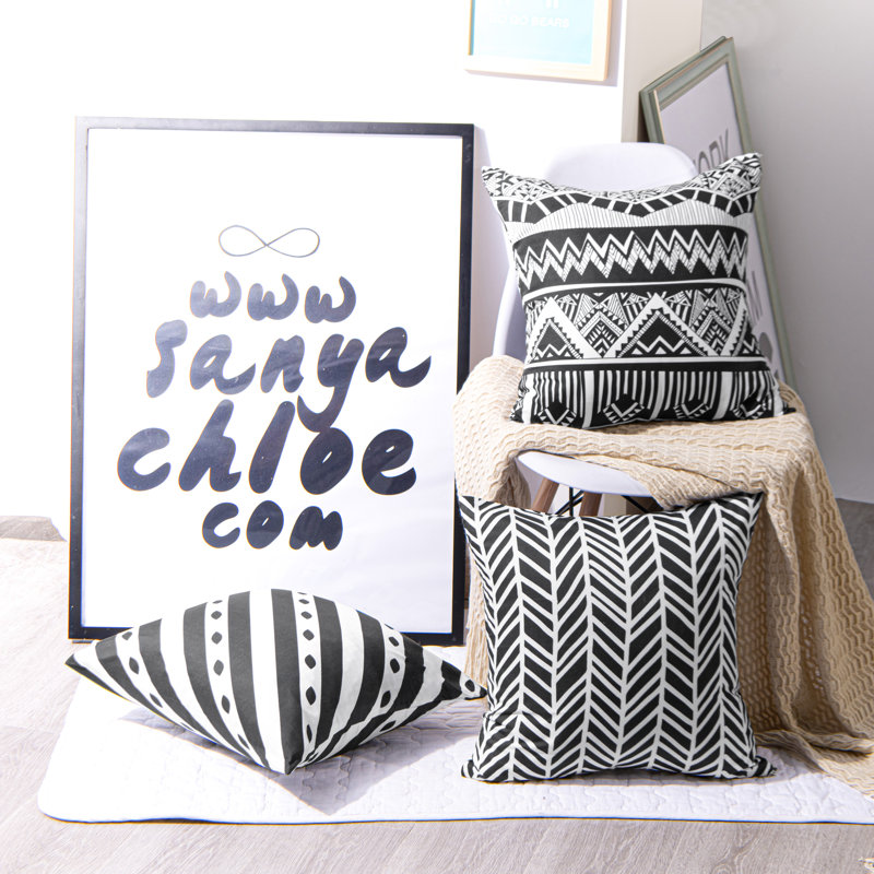 Housse de coussin moderne carré