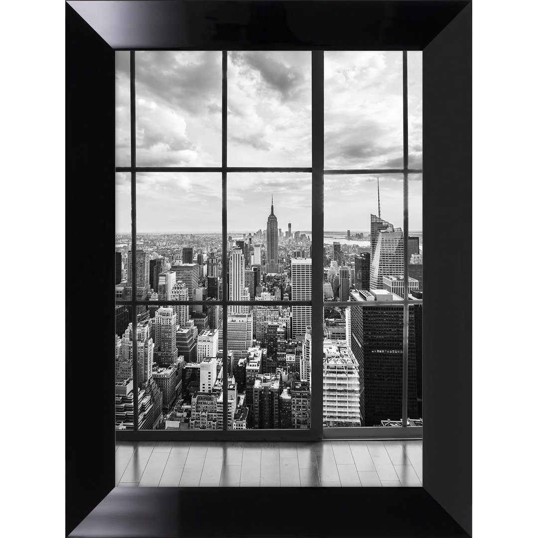 Gerahmter Fotodruck New York aus dem Fenster