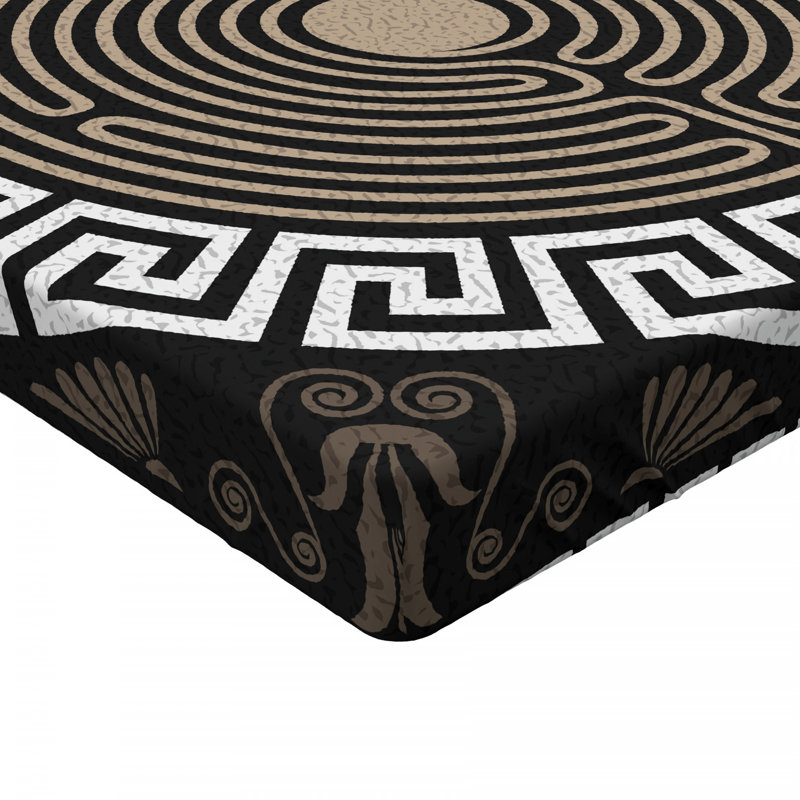 Microfiber Geometric Fitted Sheet, Twin XL Fitted Sheet