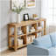 Modern Design Solid Wood Console Table with Adjustable Shelves, Sturdy and Versatile for Any Home
