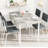 "47'' 5-Piece Stylish Dining Table Set-1423091626