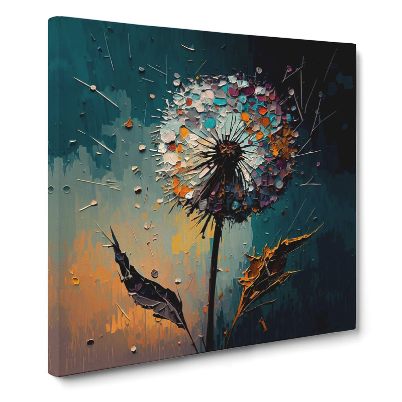 Dandelion Palette Knife Painting - Print