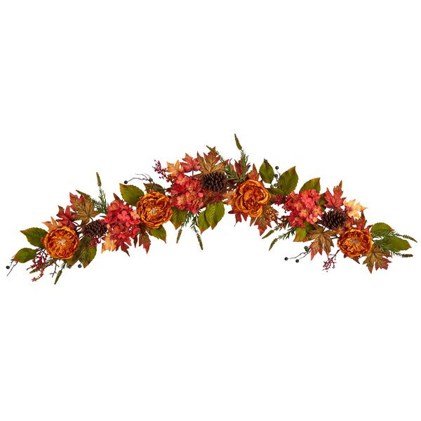 Pink, Yellow, and Teal Pip Berry Garland, Country Garland, Floral