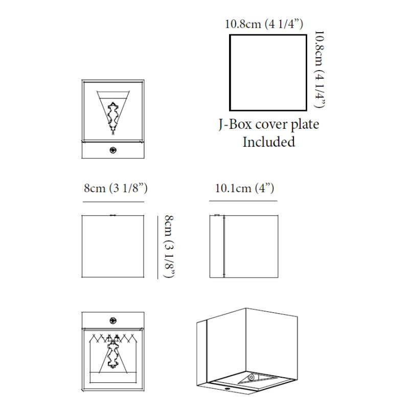 Dau 1-Light Flush Mount, Brushed Aluminum / GU10 base, 1 x 75W Halogen MR20 bulb, Up AND Down Light