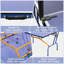 Table de tennis de table, table de ping-pong pliable et portative 8 pi x 4 pi avec 2 raquettes de tennis de table, 3 balles et filet pour une utilisation intérieure et extérieure