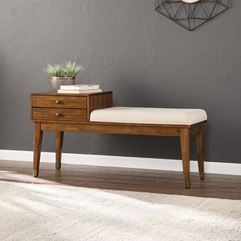 Anisten Polyester Blend Upholstered Storage Bench