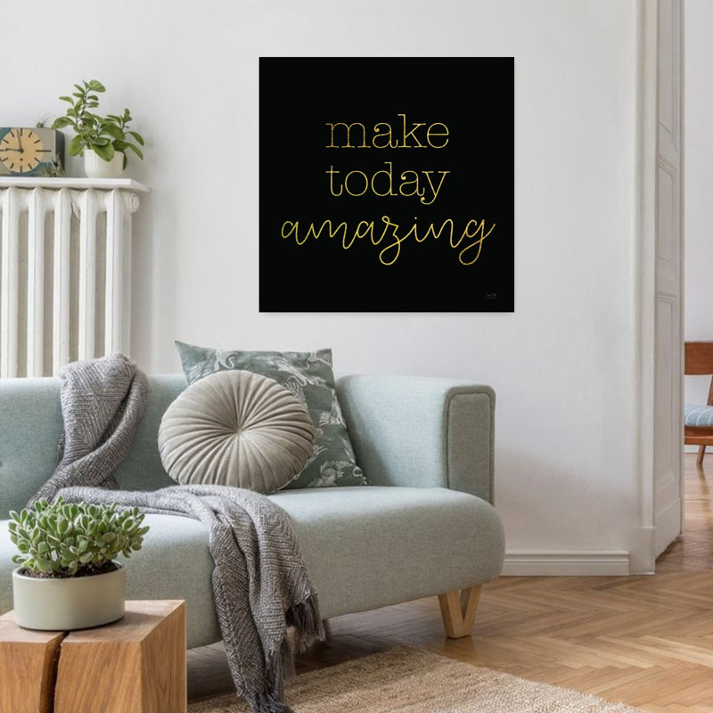 «Make Today Amazing Abstract», art contemporain, H 32 po x l 32 po