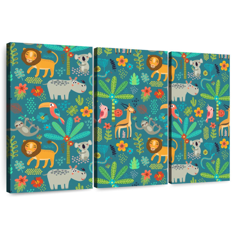 Ashelle Jungle Theme, 48" H x 74" W