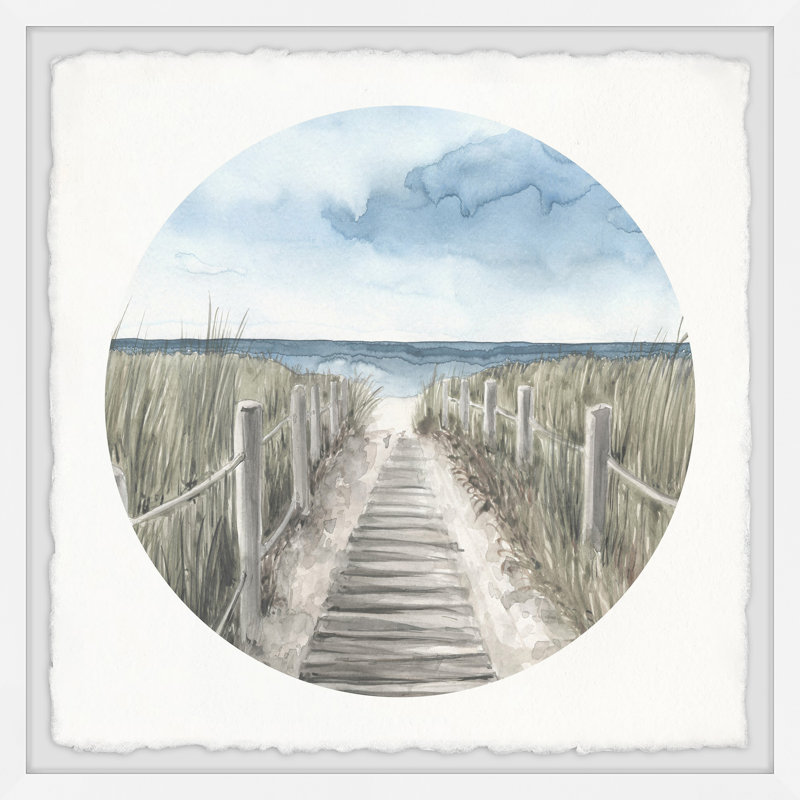 Going to the Beach - Photographie avec cadre photo, H 18 po x l 18 po x 1,5 po
