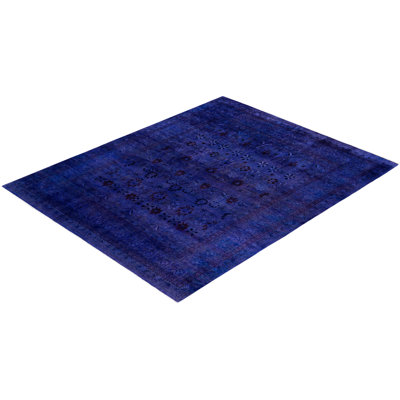 Huckstep One-of-a-Kind 8' 1" X 10' 1" Wool Area Rug Purple