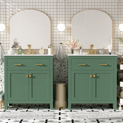 Ensemble de meuble-lavabo gris 60 po