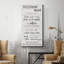 «Bathroom Rules», art textuel sur toile tendue-767658867