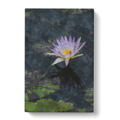 Pretty Water Lily - Wrapped Canvas Painting
