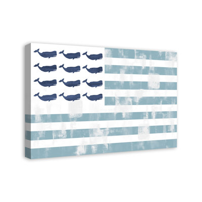 «Whale Flag», impression sur toile tendue