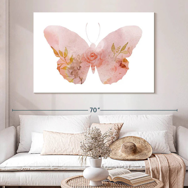 Harnek Meadow Flora Butterfly, H 34 po x l 51 po