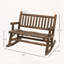 Banc à bascule en bois massif pour 2 personnes Outsunny-6337143