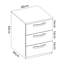 40.4cm W Manufactured Wood Bedside Table