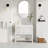 Capri 36" Solid Wood Single Sink Bathrom Vanity with 2" Thassos White Quartz Countertop-800622765-776586036