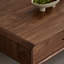 Nouvelle table basse en noyer de style chinois