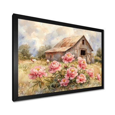 «Donterrious Farm Pe pivons» par The Chicken Coop II - pivoines, art mural
