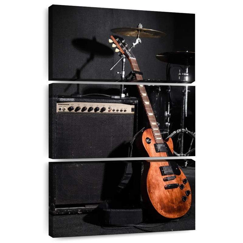 Abarca, bande d'instruments de musique, H 57 po x l 36 po