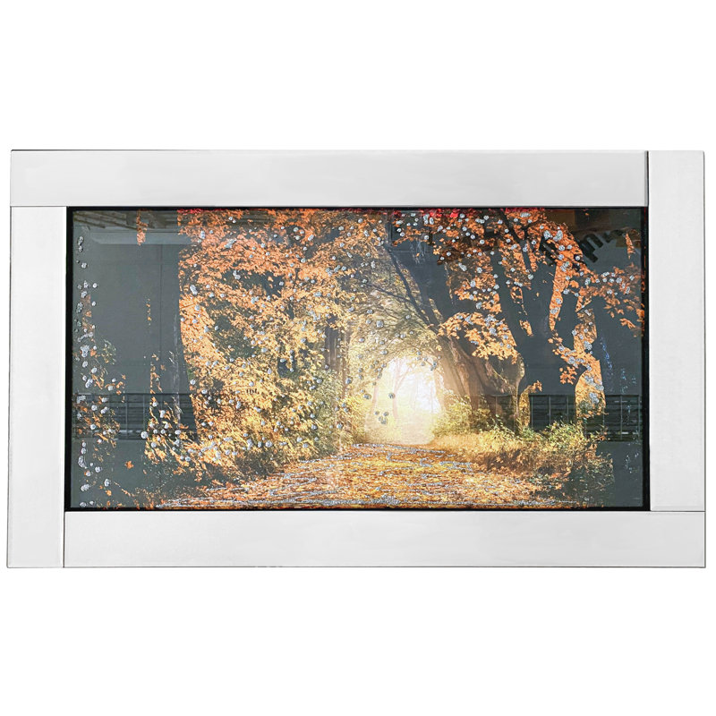 Autumn Woodland Forest - Single Picture Frame Painting on Glass