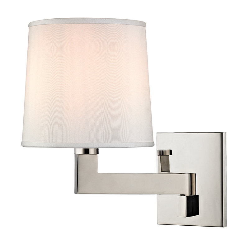 Fairport Flush Mounted Sconce, 11.25" H x 7.5" W x 10.5" D, Polished Nickel