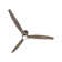 Hover 72-in Indoor/Outdoor Flush Mount Smart Ceiling Fan with Integrated LED + Remote
