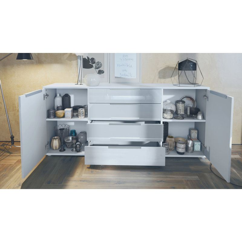 Adans 166.5cm Sideboard, Rough-cut Oak