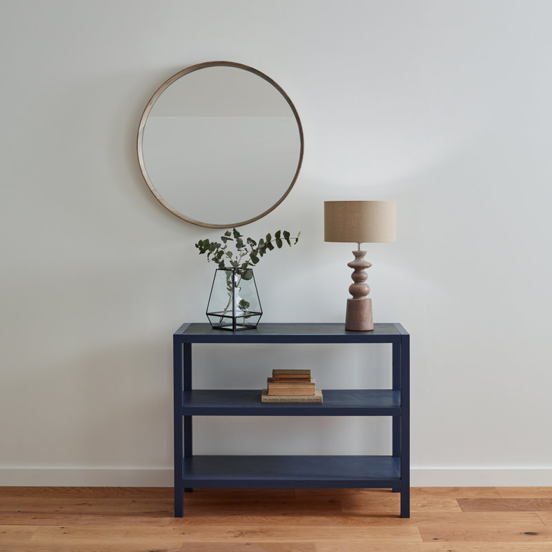 Maderia Wood Flat Wall Mirror