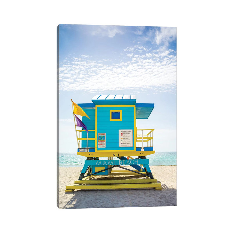 Ocean Drive Lifeguard House South Beach VI by Susanne Kremer - Gallery-Wrapped Canvas Giclée on Canvas, 66.04cm H x 45.72cm W
