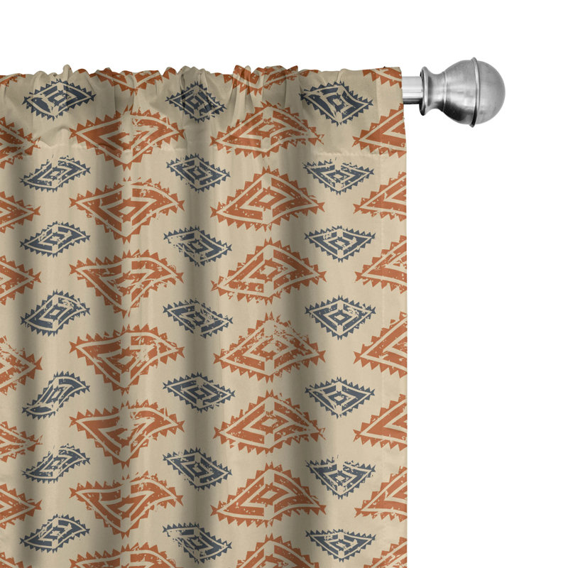 Zambia Semi-Sheer Rod Pocket Curtain Panels, 28" x 95"