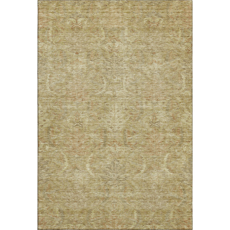 Premium Machine Washable Dahl AMF1082 Damask Rug