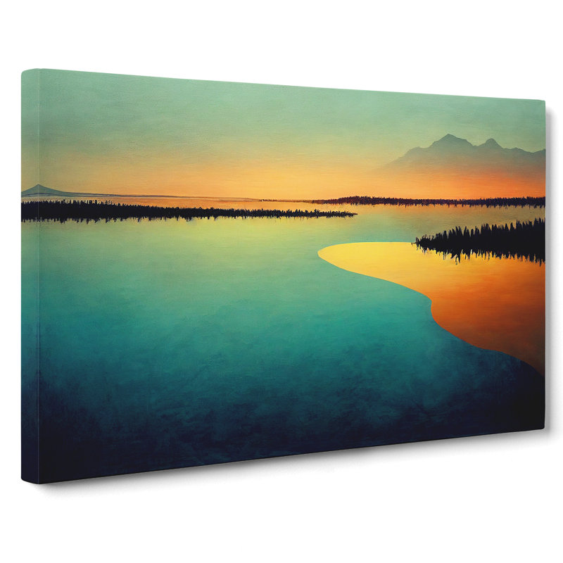 Lake Mountains Vol.1 - Wrapped Canvas, 50cm H x 76cm W x 3cm D