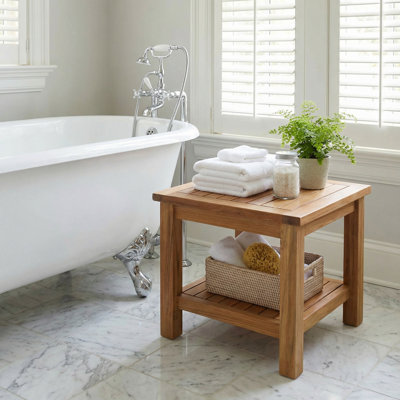 Orrie Teak Side Table by Breakwater Bay