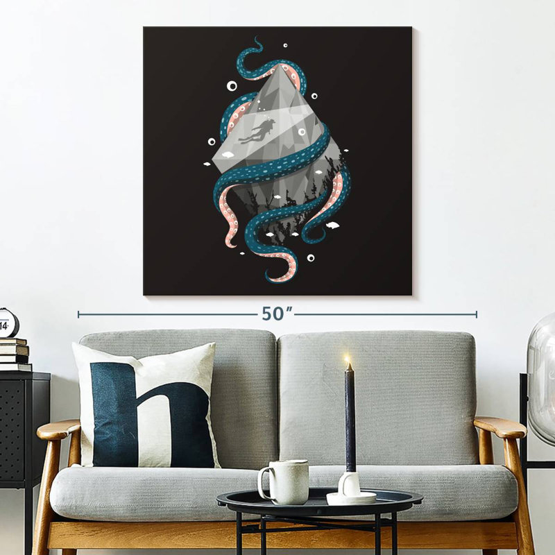 Senne Octopus Emblem, H 33 po x l 33 po