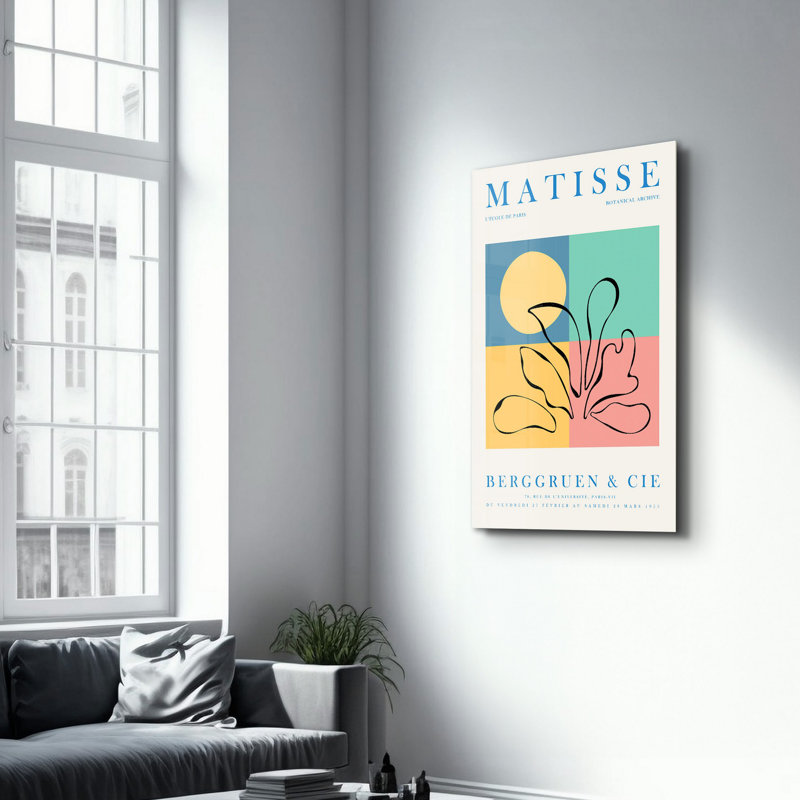 Élégante peinture murale en verre trempé de 13,8 po x 21,7 po | 100% verre trempé, épaisseur: 0,16 pouce | Imprimé UV pour des couleurs éclatantes | Parfait pour la décoration intérieure, le salon et les espaces de bureau