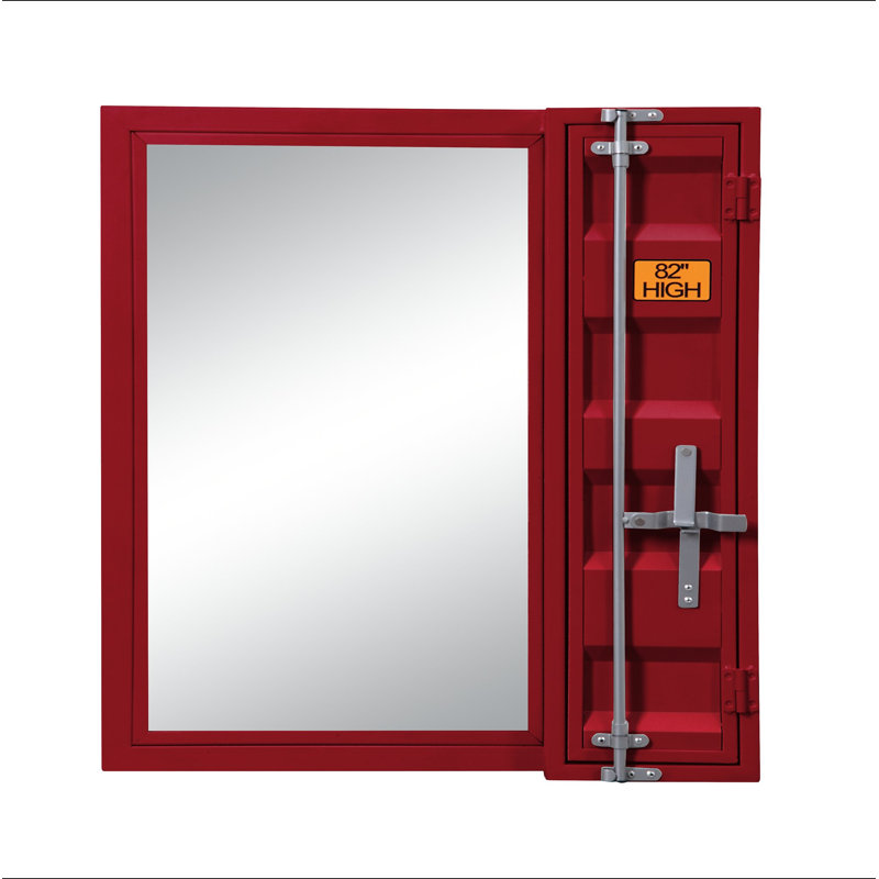 Miroir de salle de bain Cargo, Rouge