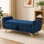 Banc de lit moderne en velours côtelé avec rangement dissimulé et pieds en bois massif-709760331-709760342