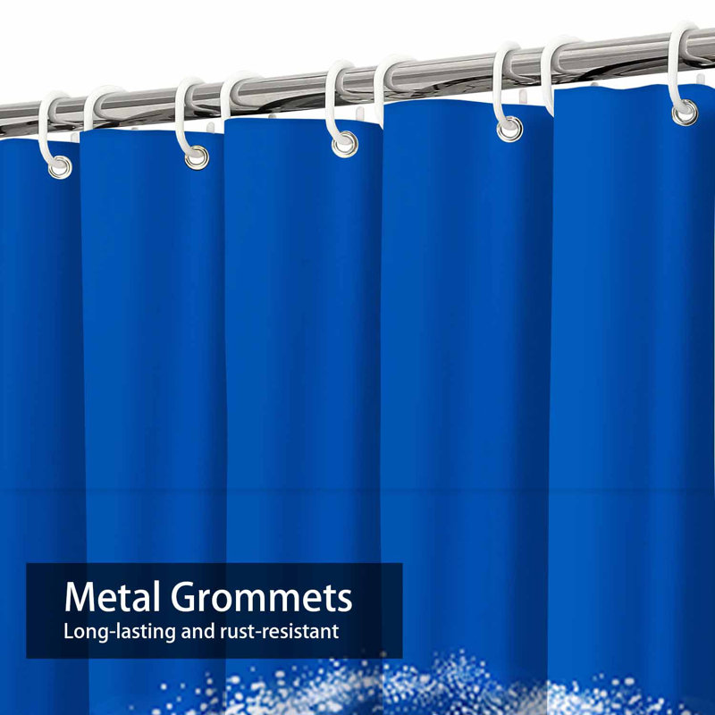 Rideau de douche imperméable à l'eau avec 12 crochets SurfMod, L 72 po x l 78 po