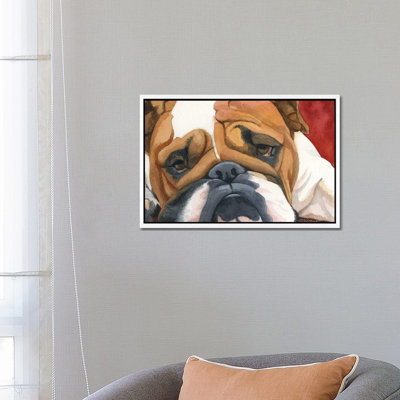 Bruiser The Bulldog by Teresa Kogut - Painting on Canvas