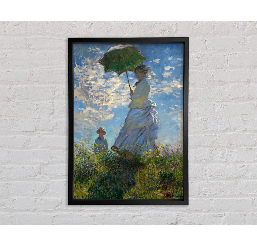 Madame und ihr Sohn von Claude Monet - Einzelbildrahmen Kunstdrucke auf Leinwand