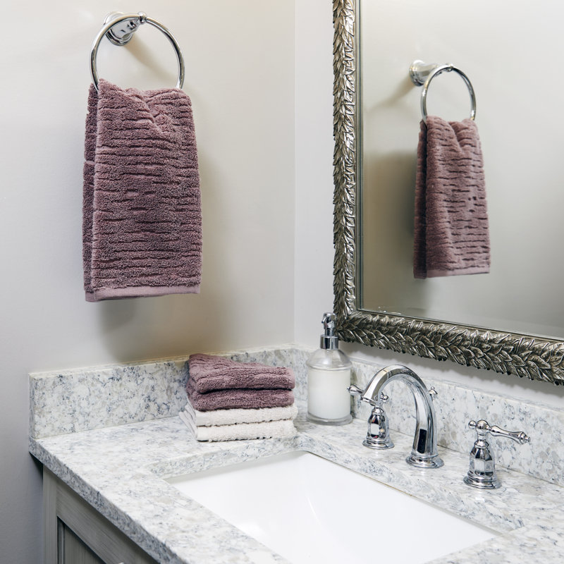 CLOUDSOFT Cotton Jacquard 2 Hand Towels, Plum