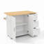 135 cm W Kitchen Island with-1388280356