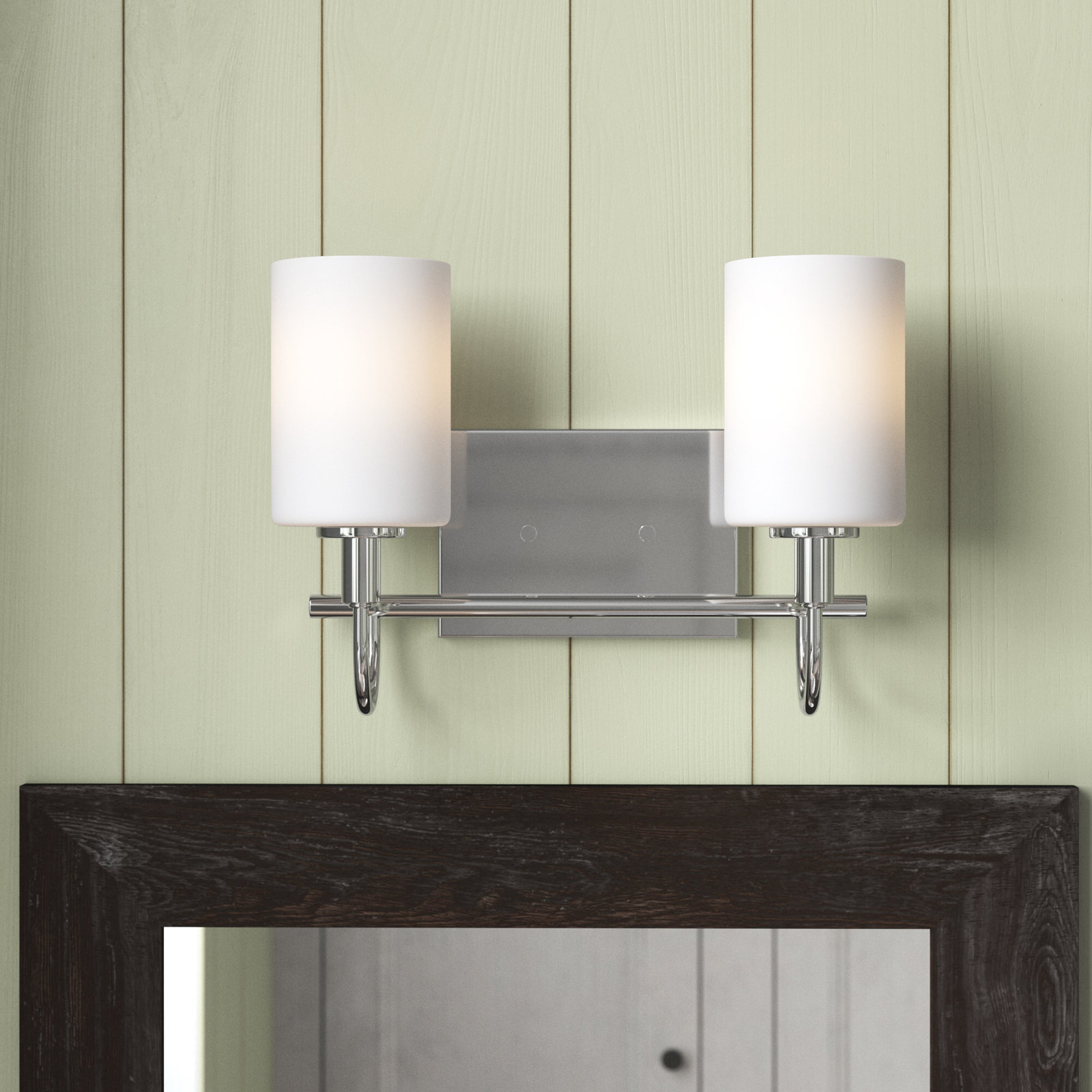 Rowley 2-Light Dimmable Vanity Light, Chrome