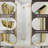 34-35.9in. W x 72 in.H Bi-Fold Frameless Shower Door with 1/4 in Clear SGCC Tempered Glass and Brushed Gold Finish-116819064