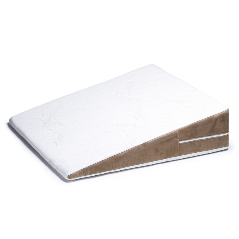 Bed Wedge Memory Foam Pillow With Removable Tencel Cover, Queen