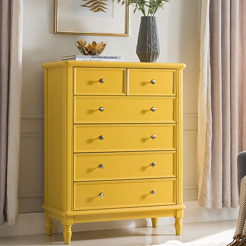 Casier simple en bois massif et luxueux à six compartiments, Cyan